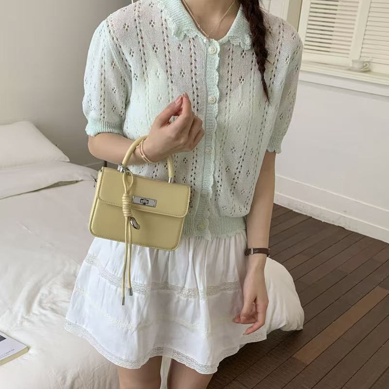 レザー調グロスノットDリング無地ショルダーバッグストラップセット(バックルあり) | 詳細画像9