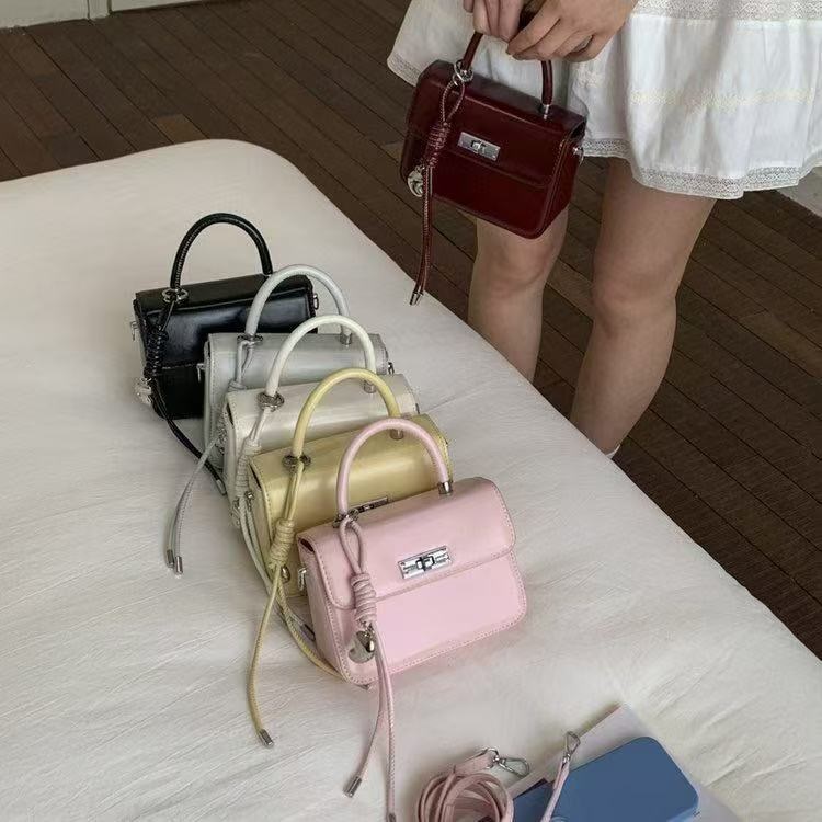 レザー調グロスノットDリング無地ショルダーバッグストラップセット(バックルあり) | 詳細画像16