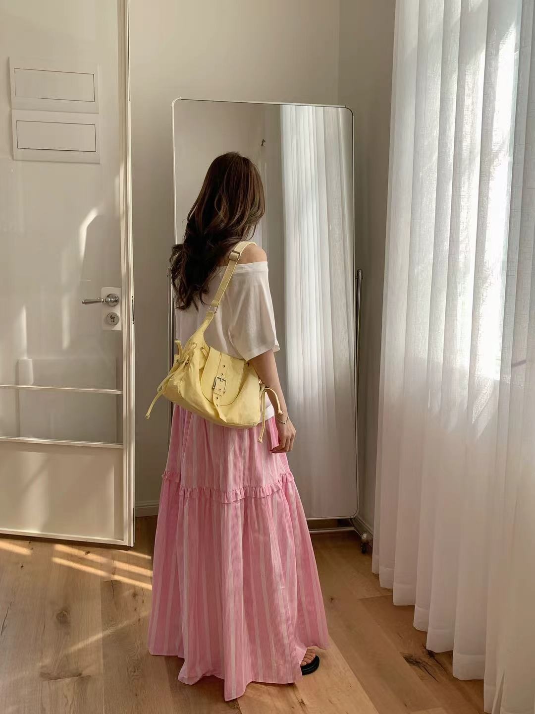 ナイロンベルトドローストリングポケットショルダーバッグ | 詳細画像13