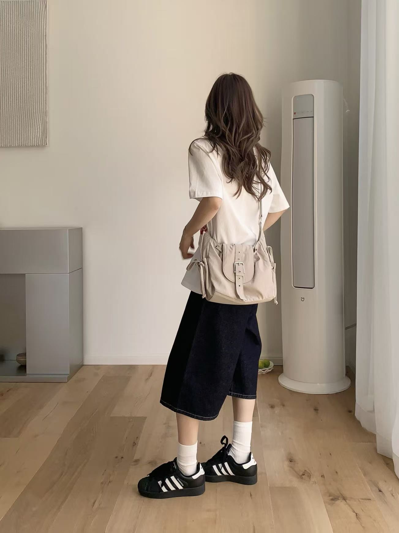 ナイロンベルトドローストリングポケットショルダーバッグ | 詳細画像18