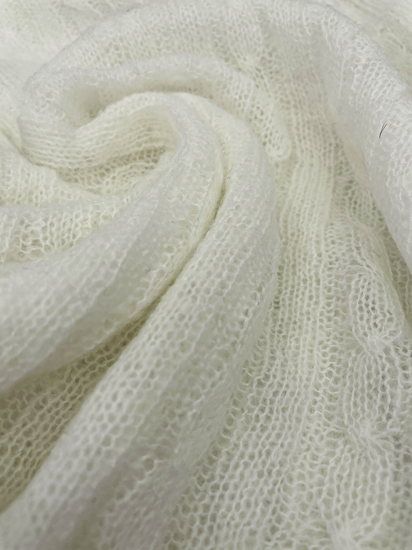 ウール混モヘア混ストラップラウンドネッククロップドルーズ長袖ドロップショルダー無地カーディガン | 詳細画像19