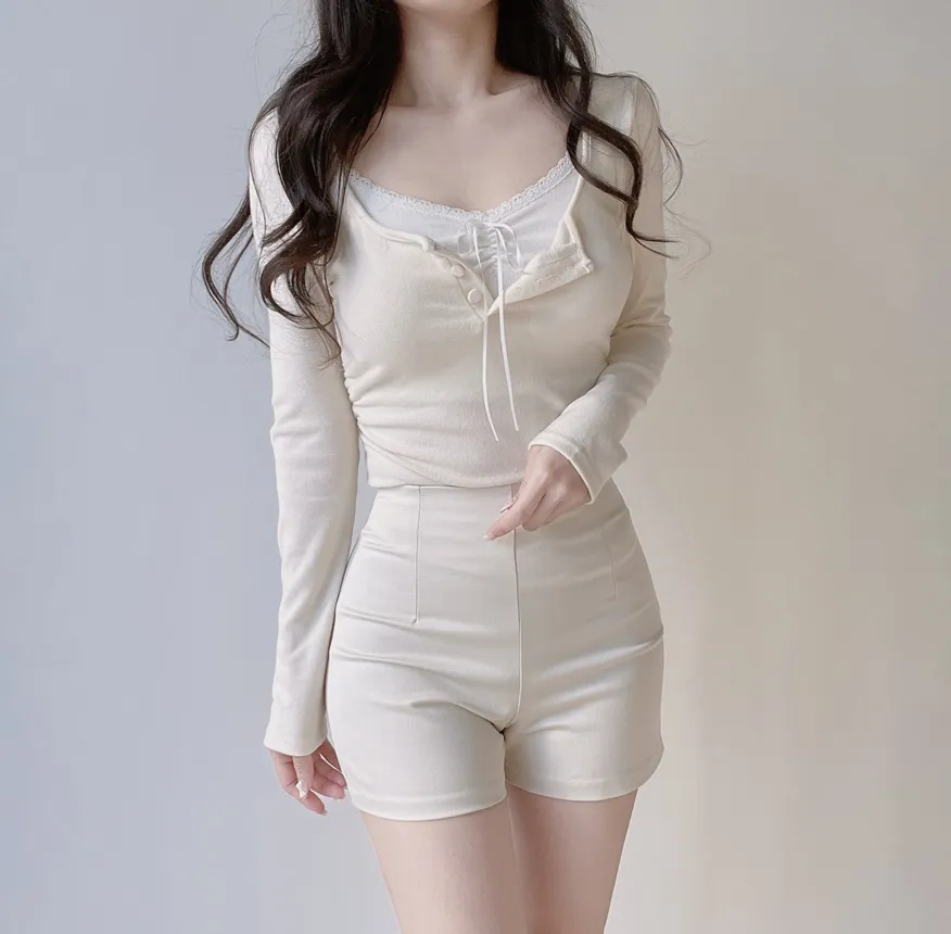 ウール混ボクシールーズVネックカーディガン | mirangmirang | 詳細画像10