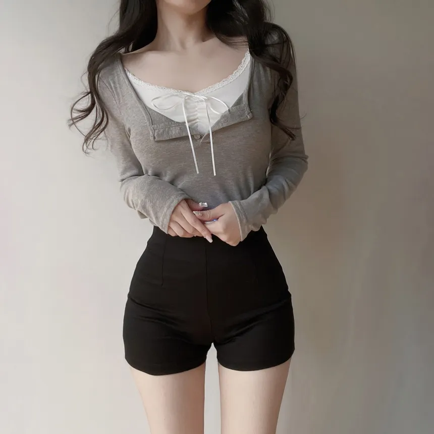 ウール混ボクシールーズVネックカーディガン | mirangmirang | 詳細画像29