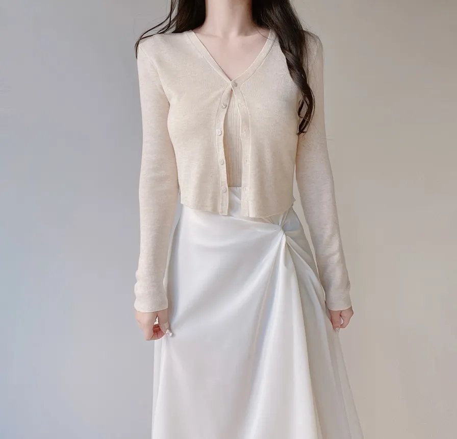 シルキーツイストフレアロングウエストゴムスカート | mirangmirang | 詳細画像6