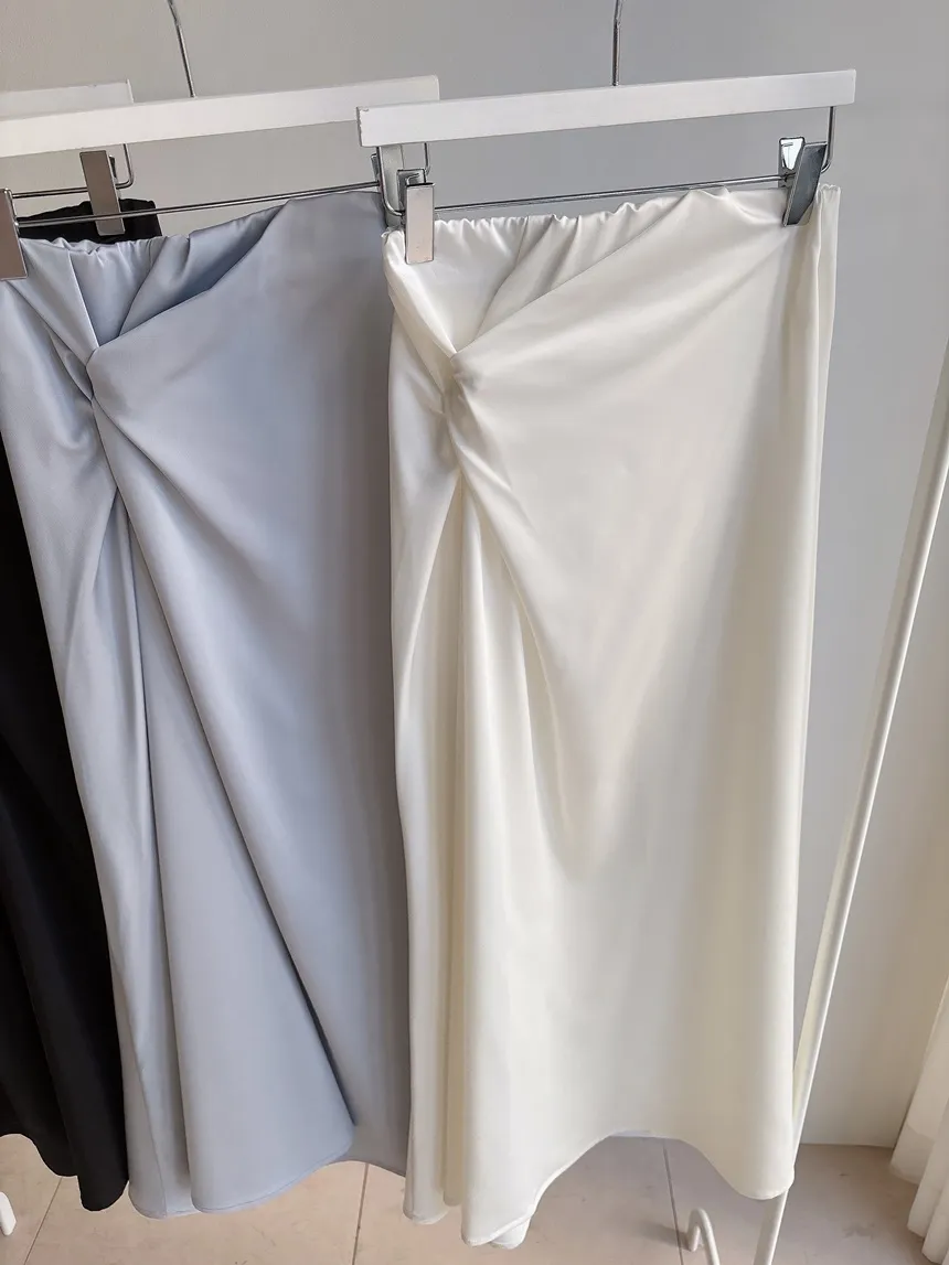 シルキーツイストフレアロングウエストゴムスカート | mirangmirang | 詳細画像43