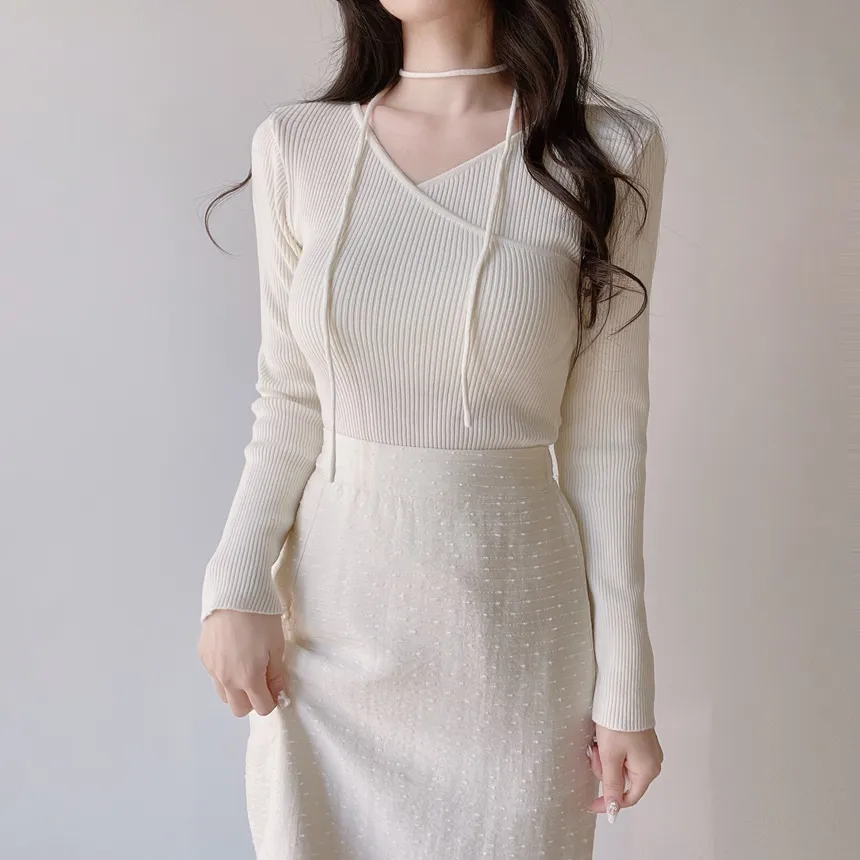 スリットバックゴムレイヤード風フェイクボタン刺繍スカート | mirangmirang | 詳細画像12