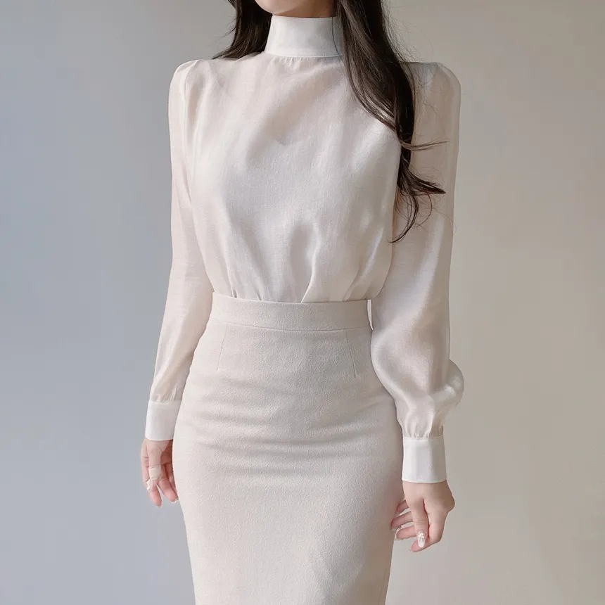 ツイードVネック肩パッドフェイクポケットジャケット | mirangmirang | 詳細画像35