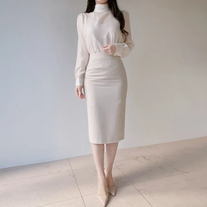 ツイードVネック肩パッドフェイクポケットジャケット | mirangmirang | 詳細画像38