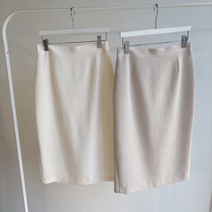 ツイードHラインミディスリットシンプルスカート | mirangmirang | 詳細画像63