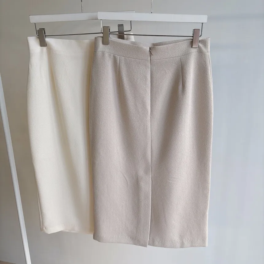 ツイードHラインミディスリットシンプルスカート | mirangmirang | 詳細画像65