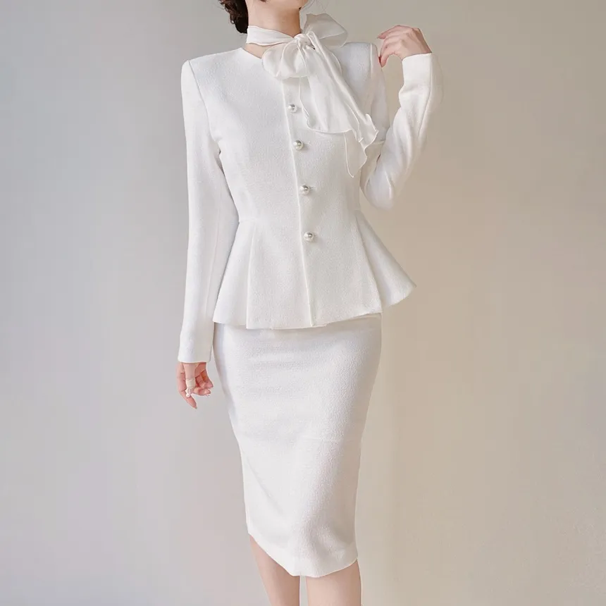 ツイードHラインミディスリットスカート | mirangmirang | 詳細画像10