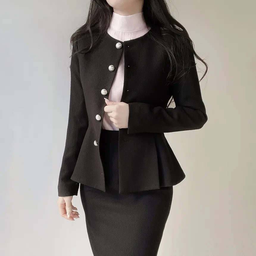 ツイードHラインミディスリットスカート | mirangmirang | 詳細画像29