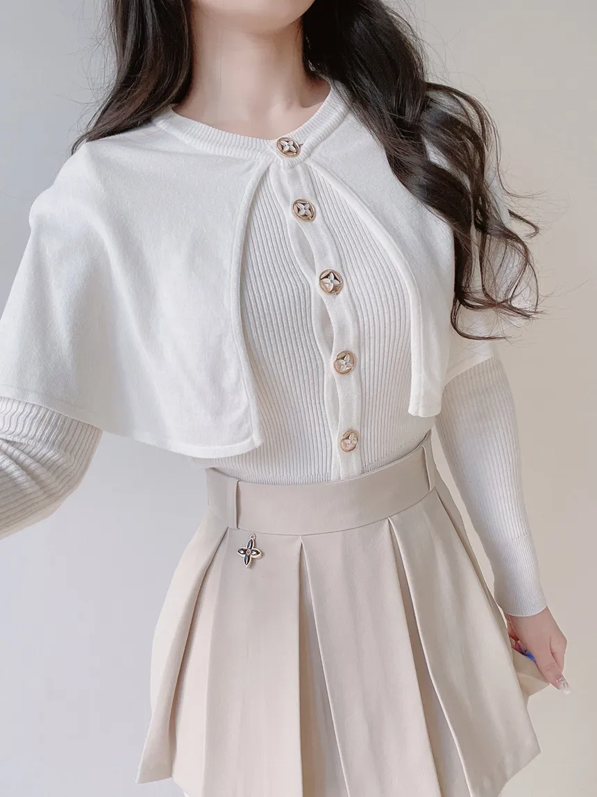 ミニプリーツペンダント配色スカート | mirangmirang | 詳細画像9