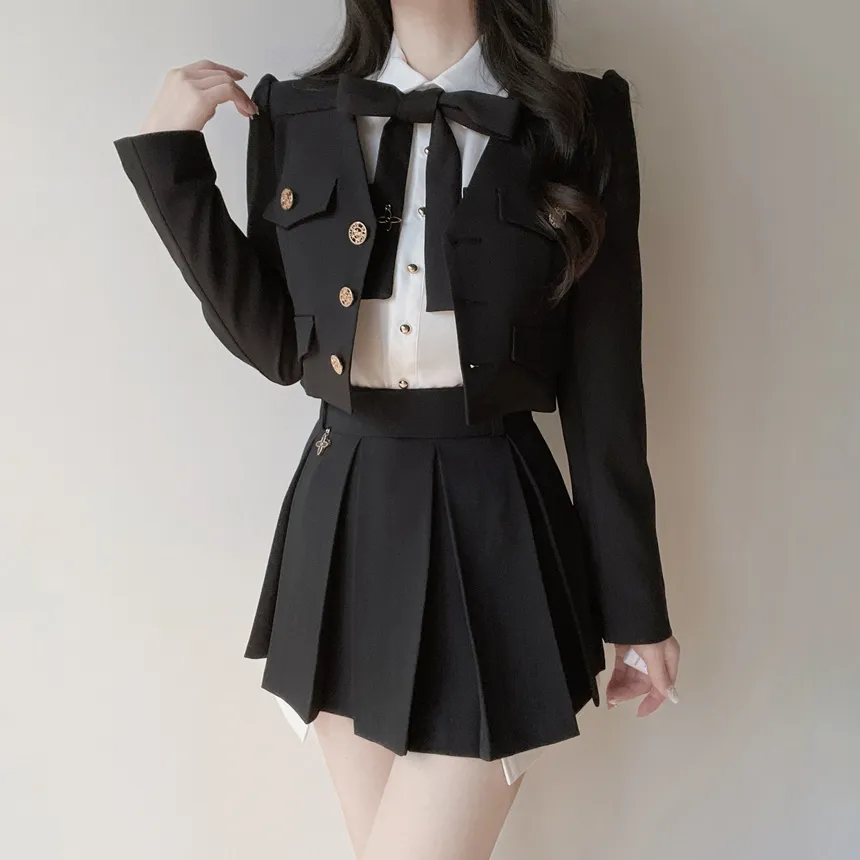 ミニプリーツペンダント配色スカート | mirangmirang | 詳細画像35