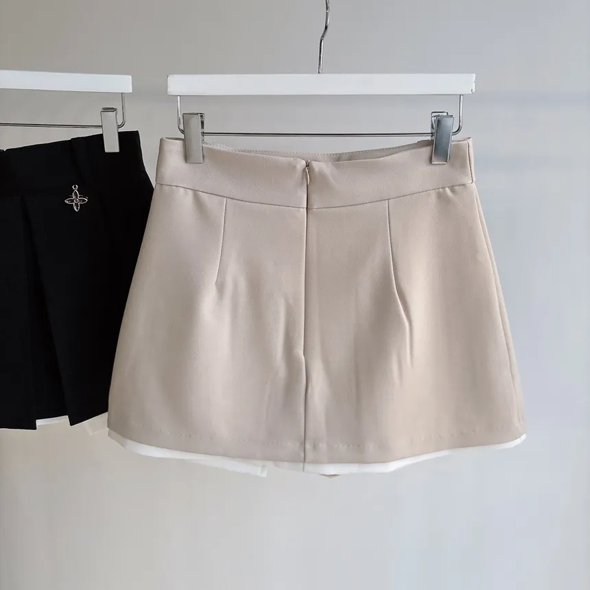 ミニプリーツペンダント配色スカート | mirangmirang | 詳細画像45