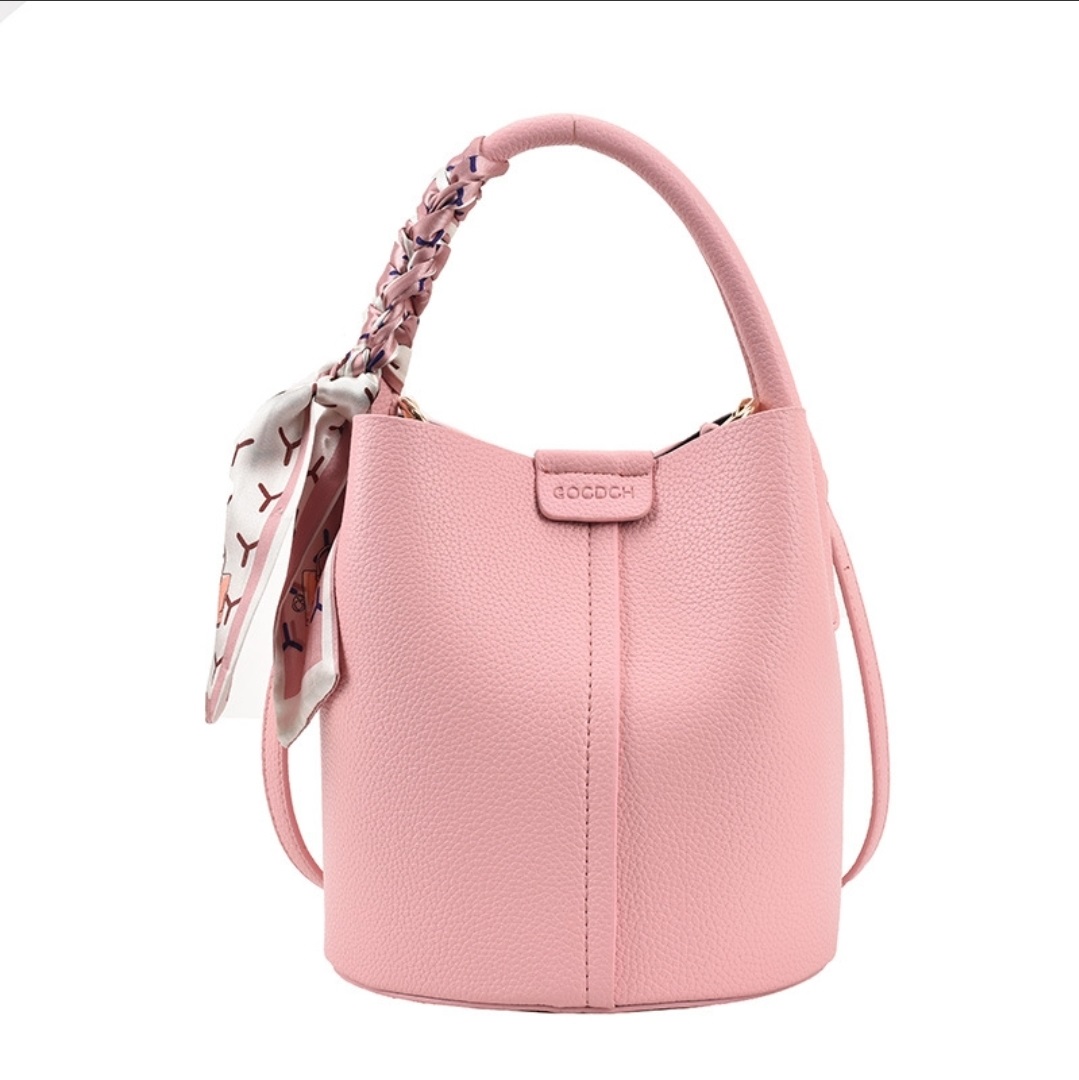 レザー調ボウタイラインDリングショルダーバッグ | 詳細画像14