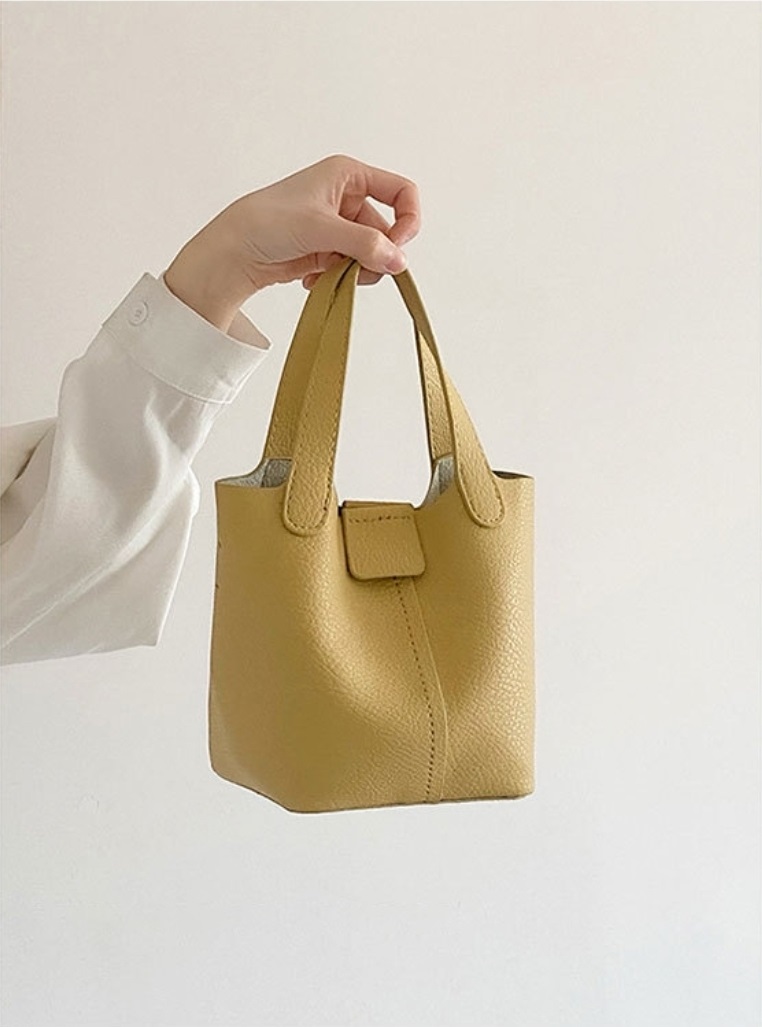 レザー調ラインDリングショルダーバッグストラップ付ポーチ付 | 詳細画像6