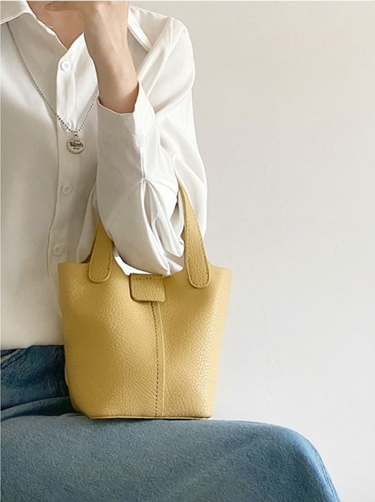 レザー調ラインDリングショルダーバッグストラップ付ポーチ付 | 詳細画像7