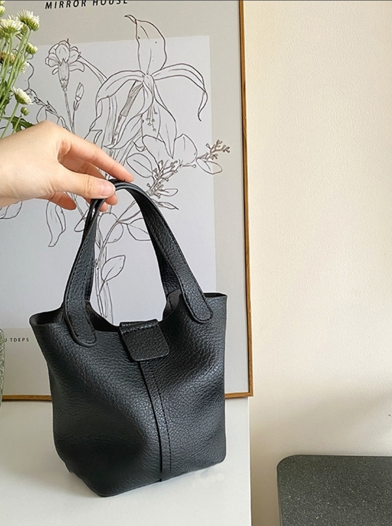 レザー調ラインDリングショルダーバッグストラップ付ポーチ付 | 詳細画像19