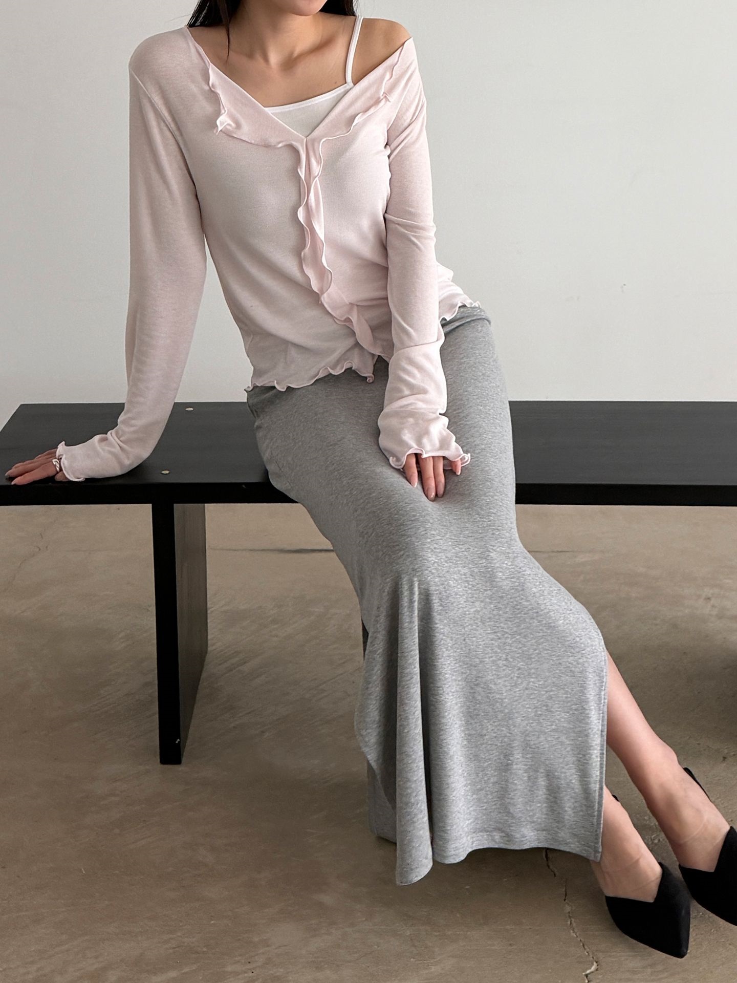 フリルベーシック長袖Tシャツ | 詳細画像4