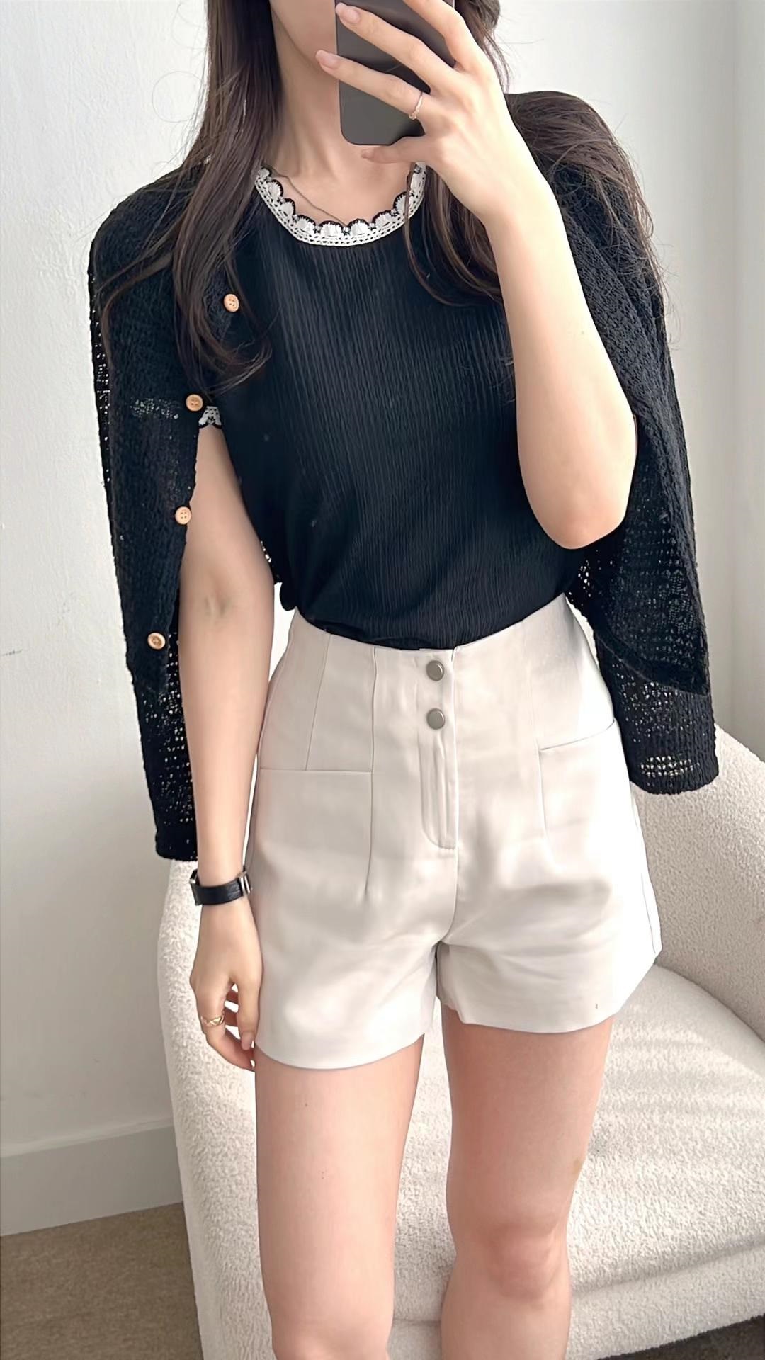 ラウンドネックベーシック半袖配色Tシャツ | 詳細画像6