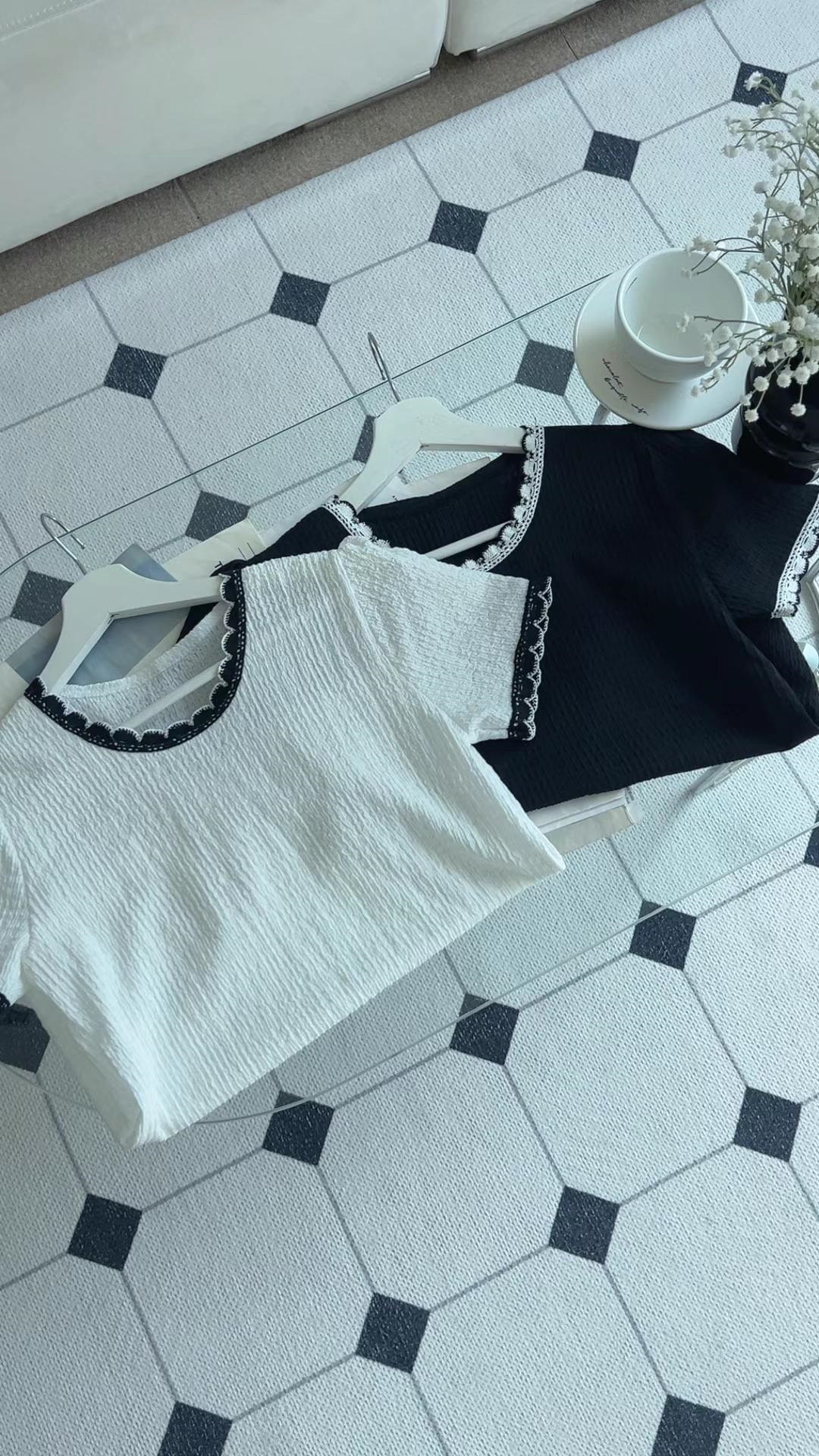 ラウンドネックベーシック半袖配色Tシャツ | 詳細画像8