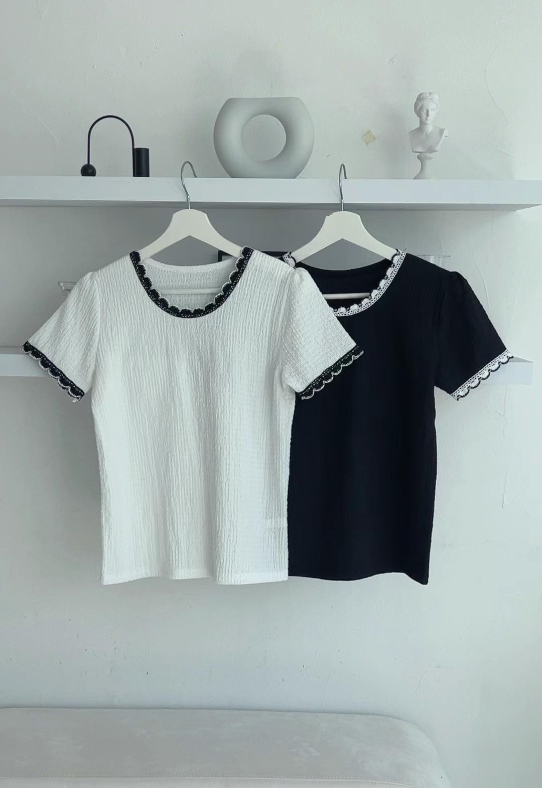 ラウンドネックベーシック半袖配色Tシャツ | 詳細画像9