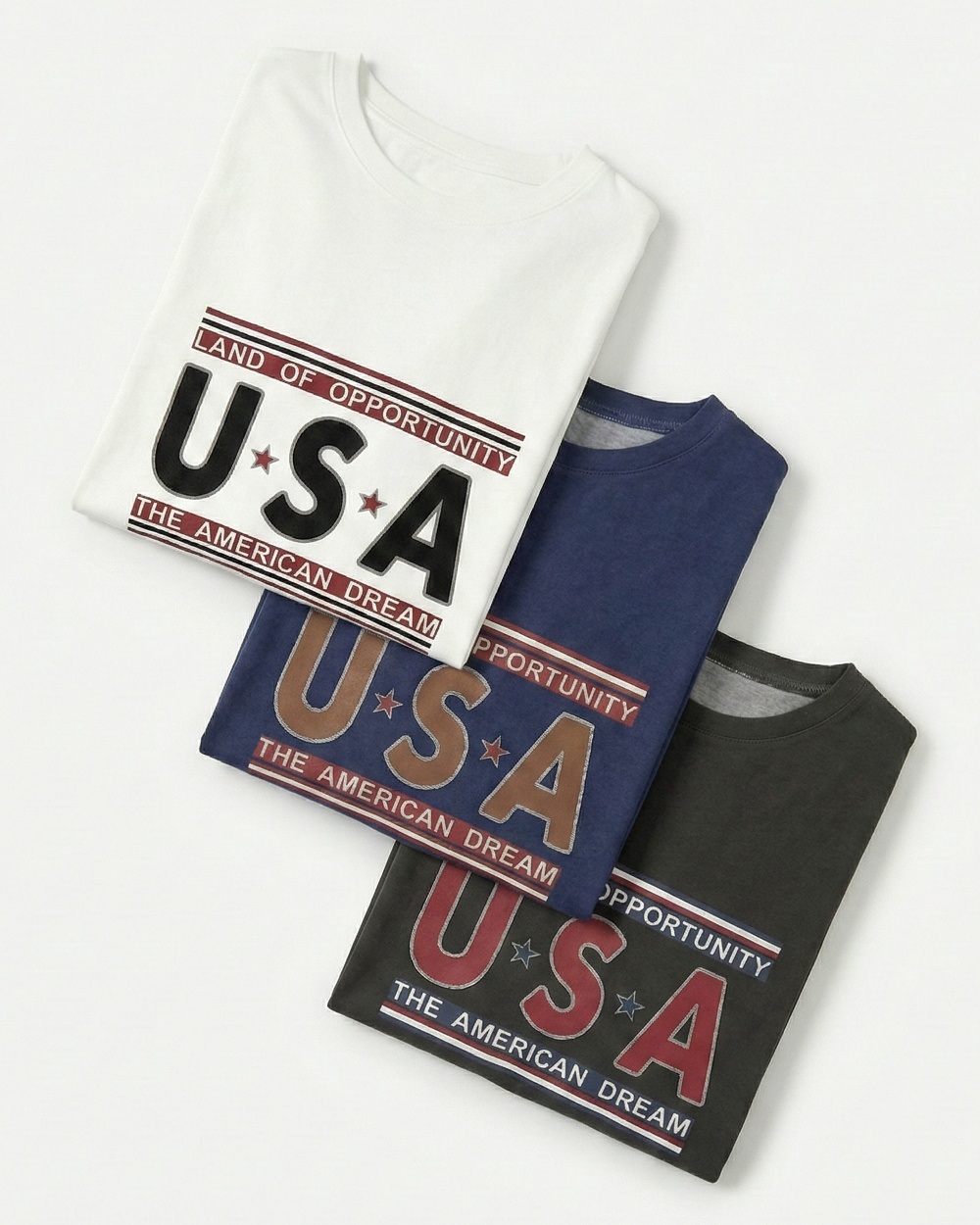 コットンラウンドネックオーバーサイズ長袖ビッグプリントTシャツ | 詳細画像2