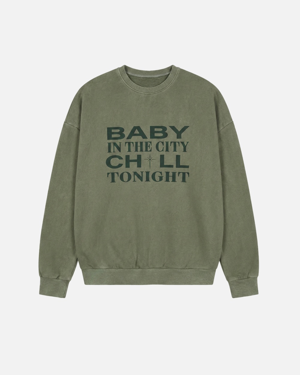 コットンラウンドネック長袖プリントスウェット | 詳細画像12