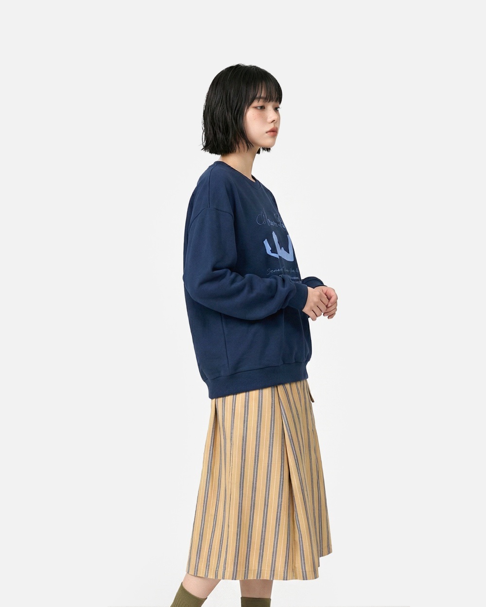 ラウンドネックオーバーサイズビッグプリントスウェット | 詳細画像8