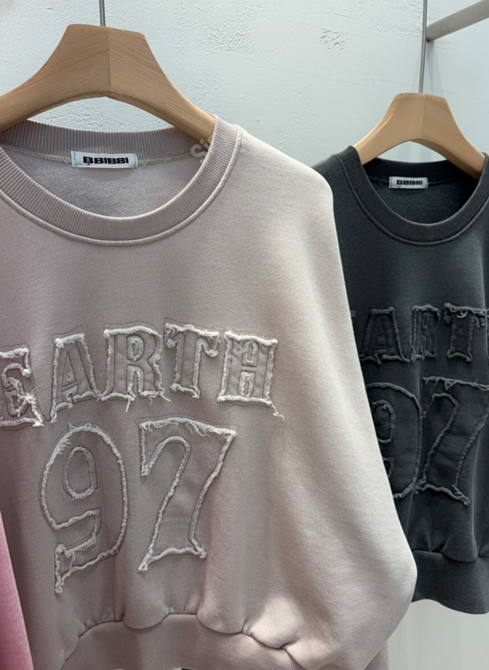 コットンラウンドネッククロップドオーバーサイズレタリングスウェット | 詳細画像7