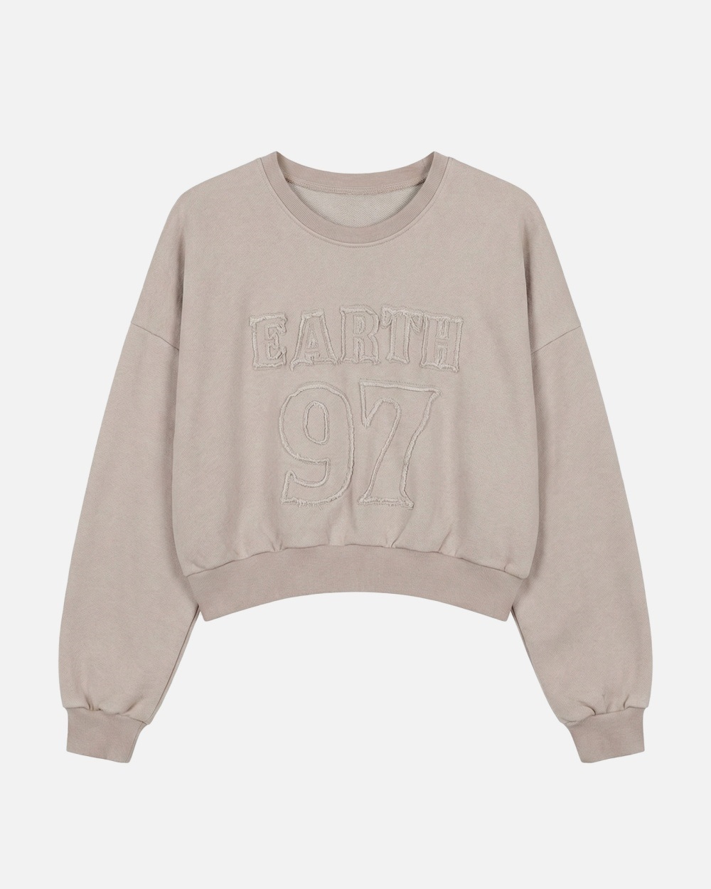 コットンラウンドネッククロップドオーバーサイズレタリングスウェット | 詳細画像15