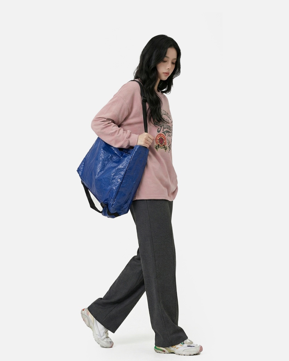 コットンラウンドネック長袖プリントTシャツ | 詳細画像11