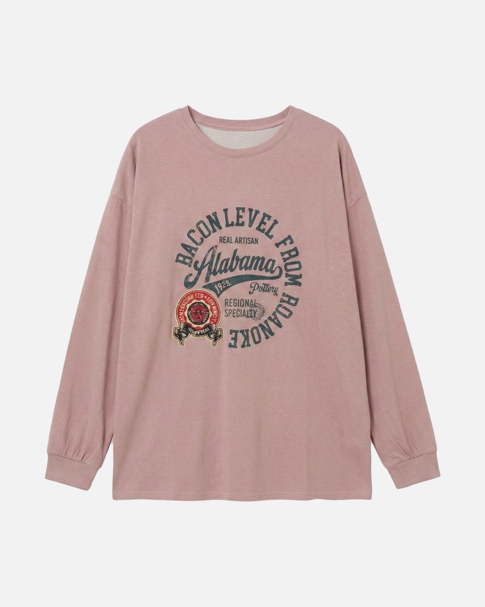 コットンラウンドネック長袖プリントTシャツ | 詳細画像16