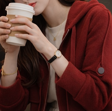 ナイロンジップアップフードドローストリングルーズ長袖フラップポケットアウトポケットボタンスリーブハーフ無地カーディガン | 詳細画像2