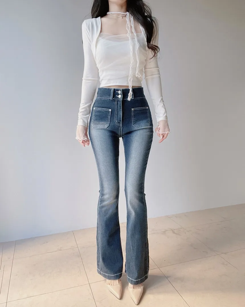 チュールシャーリングクロップドアンサンブルボレロカーディガンキャミソールストラップ付 | mirangmirang | 詳細画像10