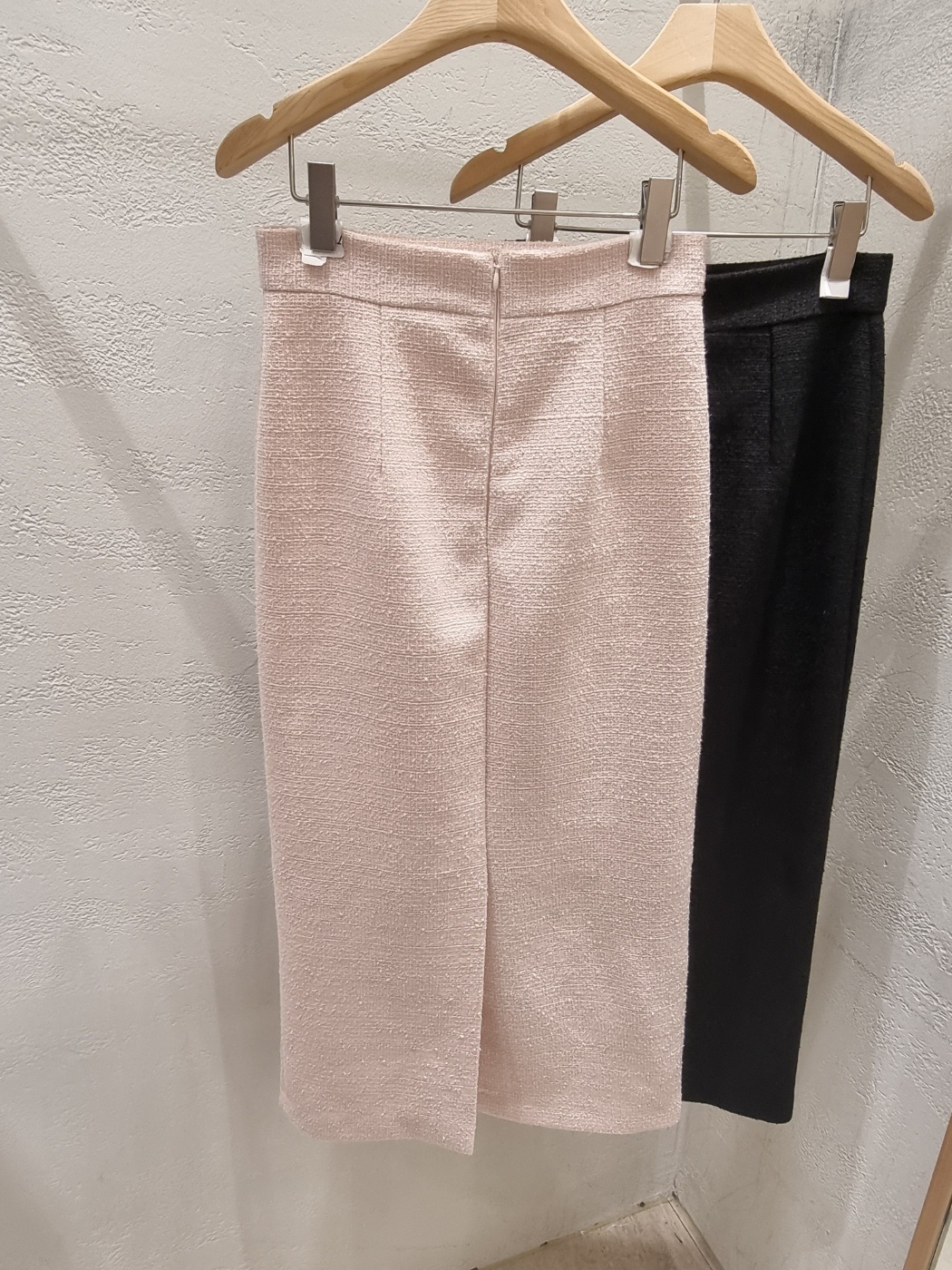 ツイードスリットラインスリムHライン(ロング丈)ヒドゥンジッパースカート | 詳細画像17