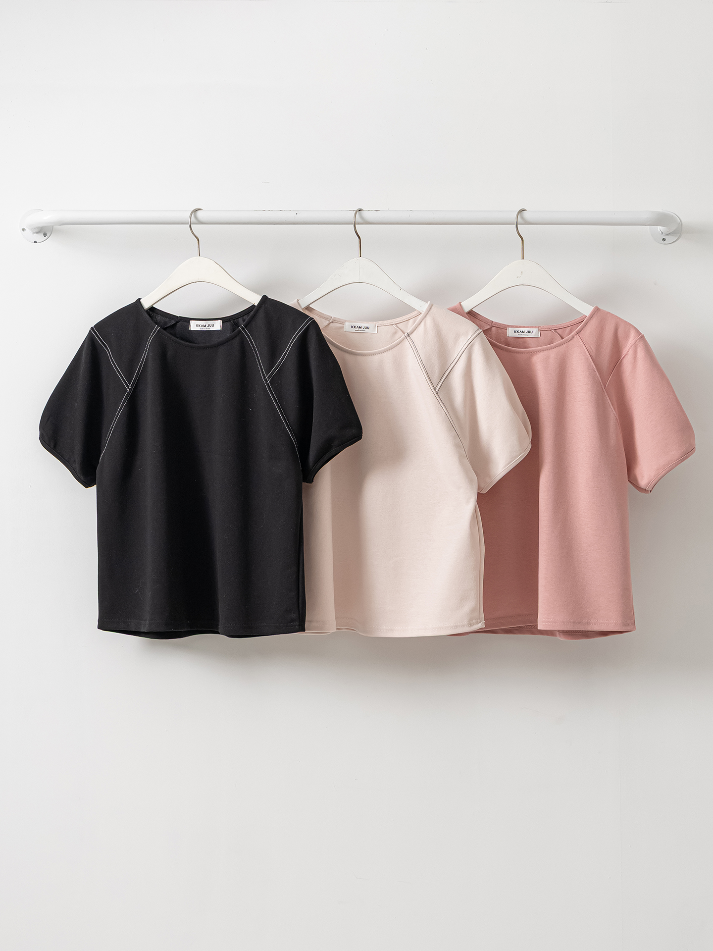 ラウンドネックラインベーシック半袖Tシャツ | 詳細画像2