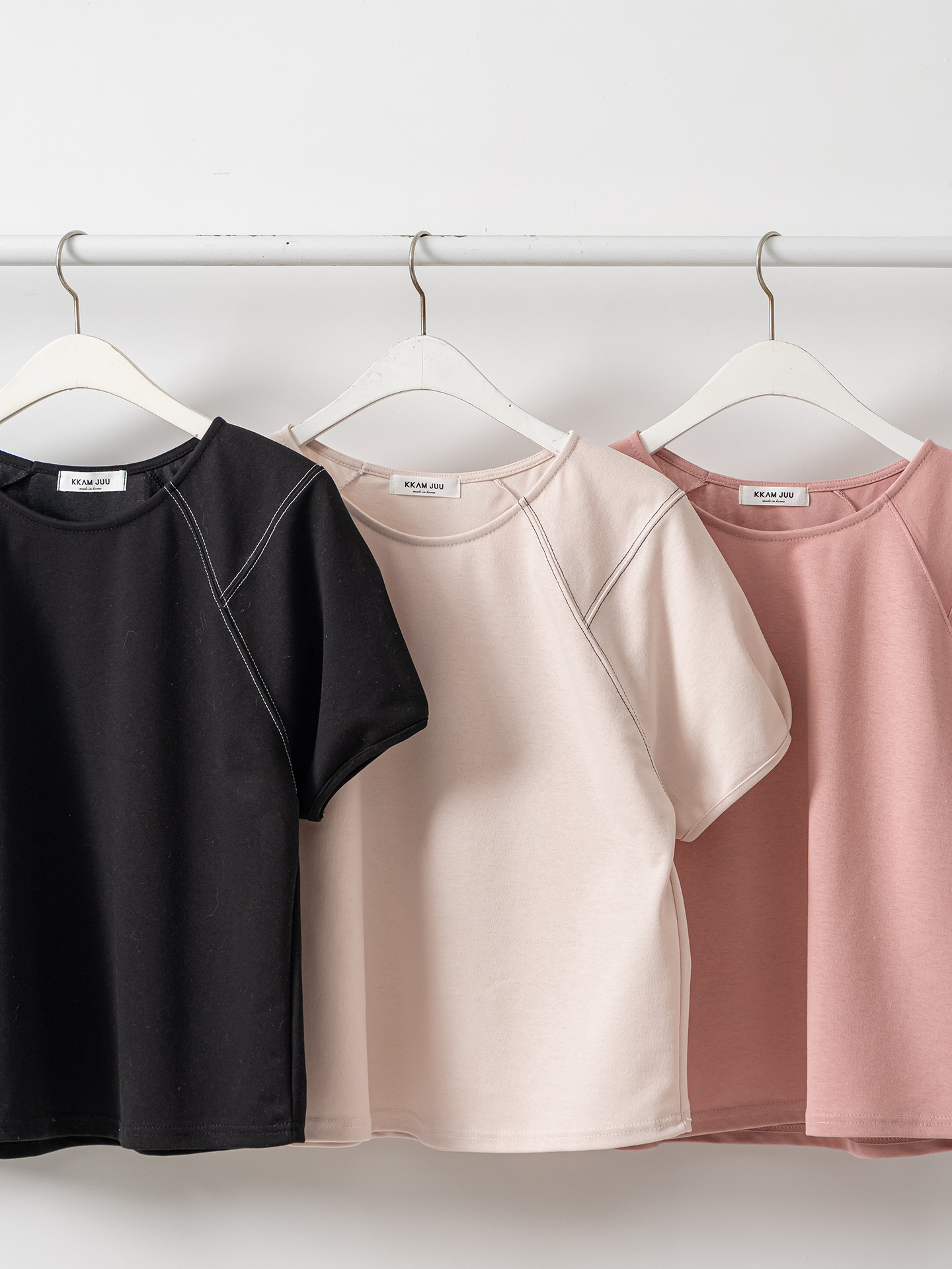 ラウンドネックラインベーシック半袖Tシャツ | 詳細画像3