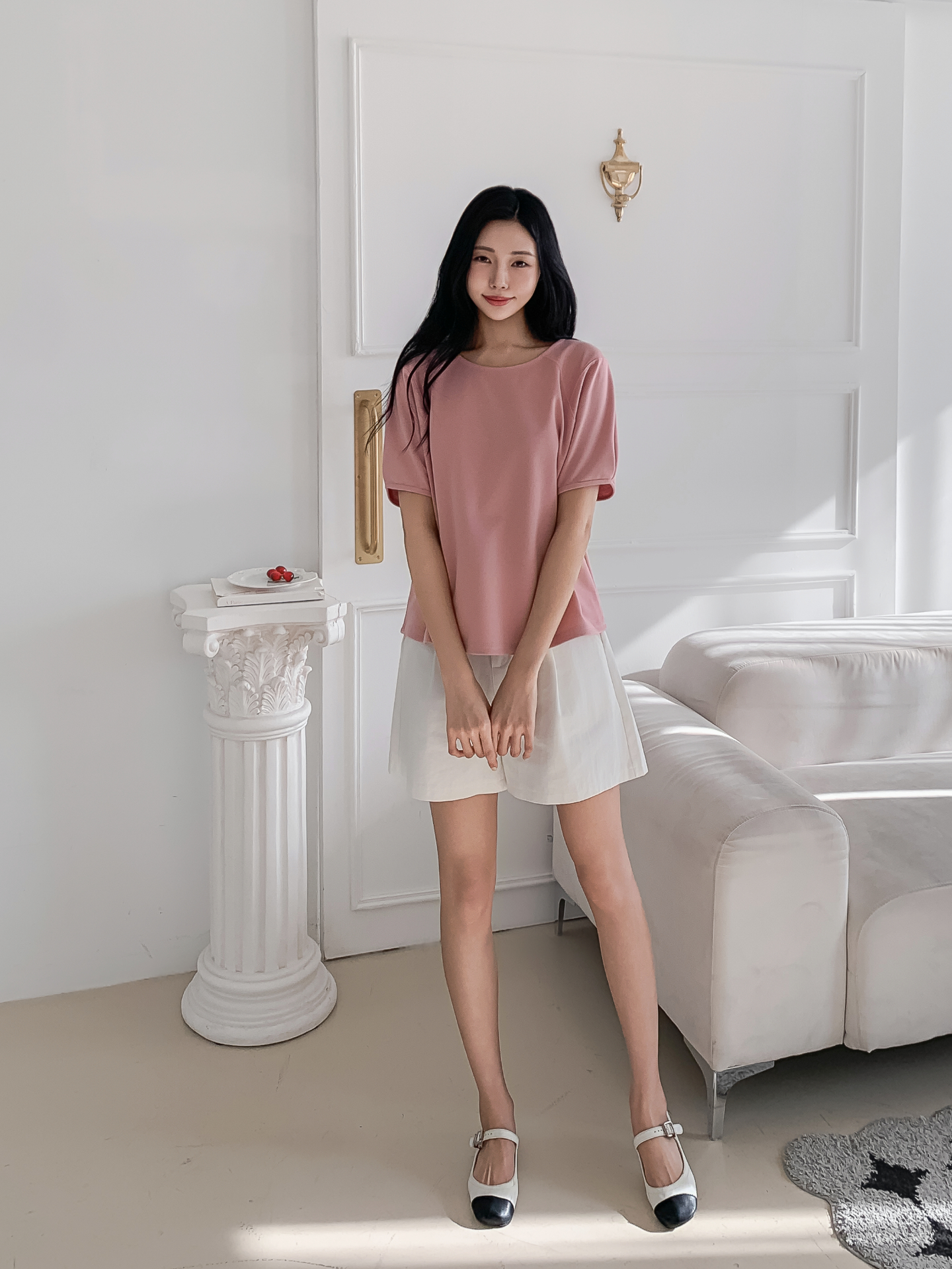 ラウンドネックラインベーシック半袖Tシャツ | 詳細画像17