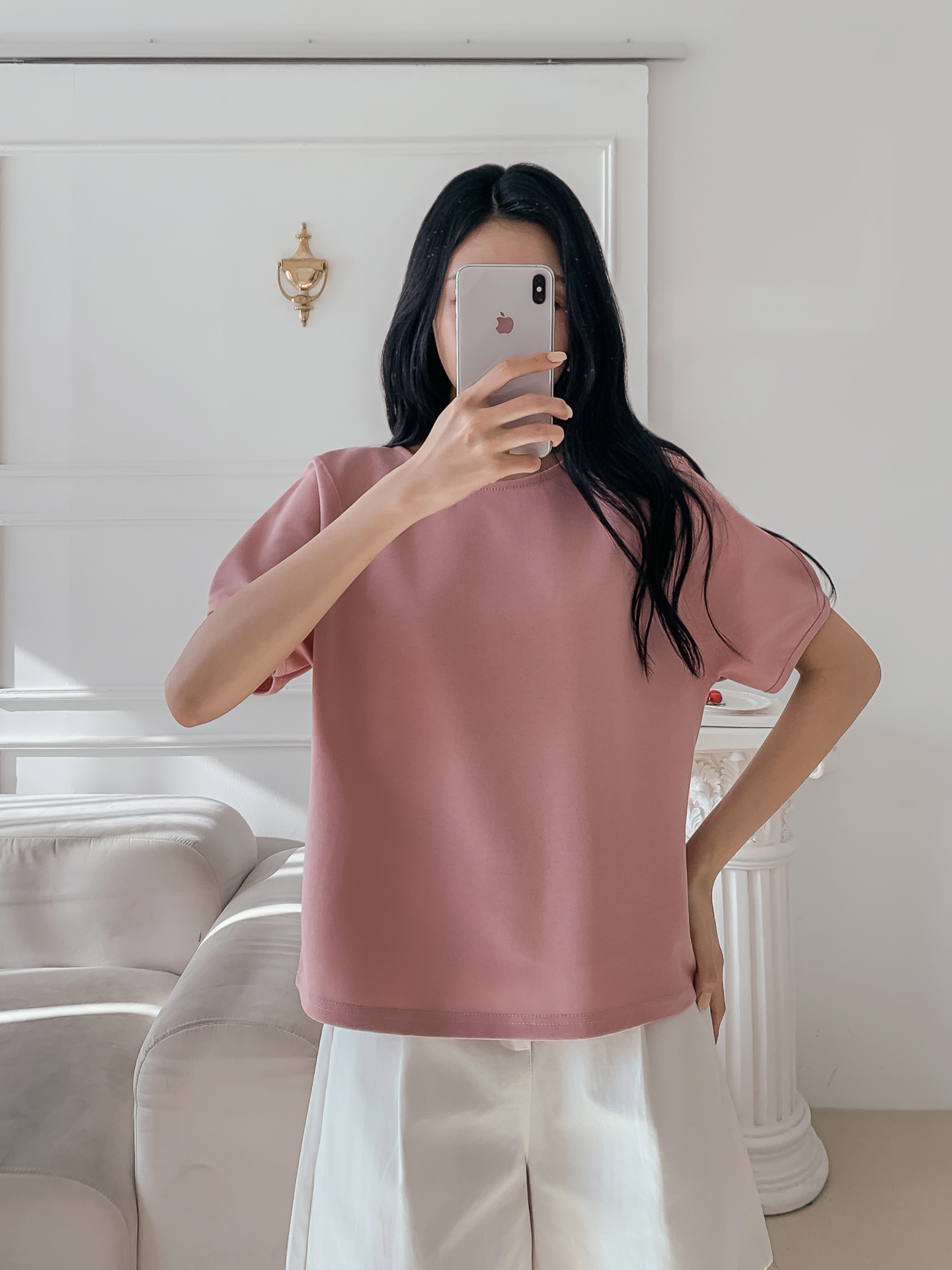 ラウンドネックラインベーシック半袖Tシャツ | 詳細画像18