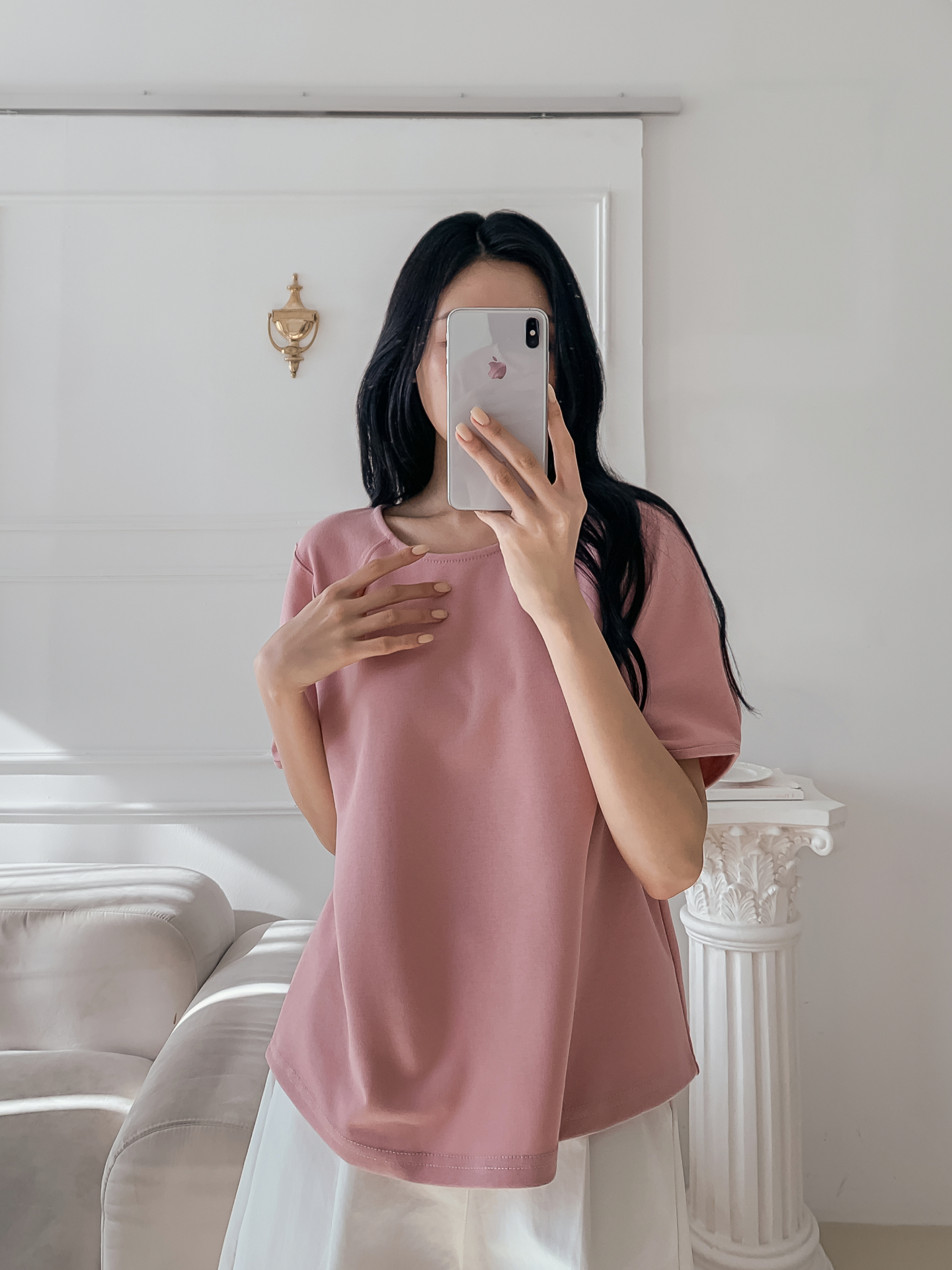 ラウンドネックラインベーシック半袖Tシャツ | 詳細画像19