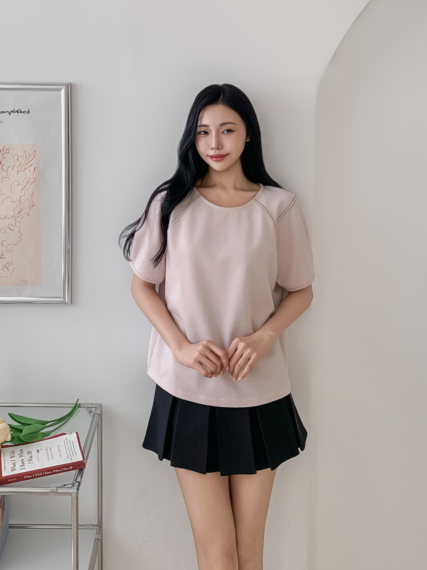 ラウンドネックラインベーシック半袖Tシャツ | 詳細画像20