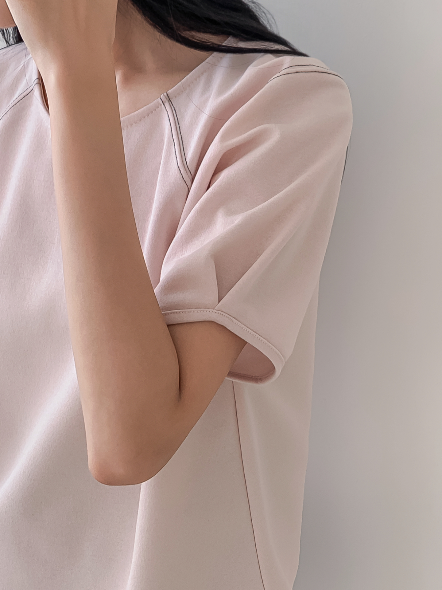 ラウンドネックラインベーシック半袖Tシャツ | 詳細画像23