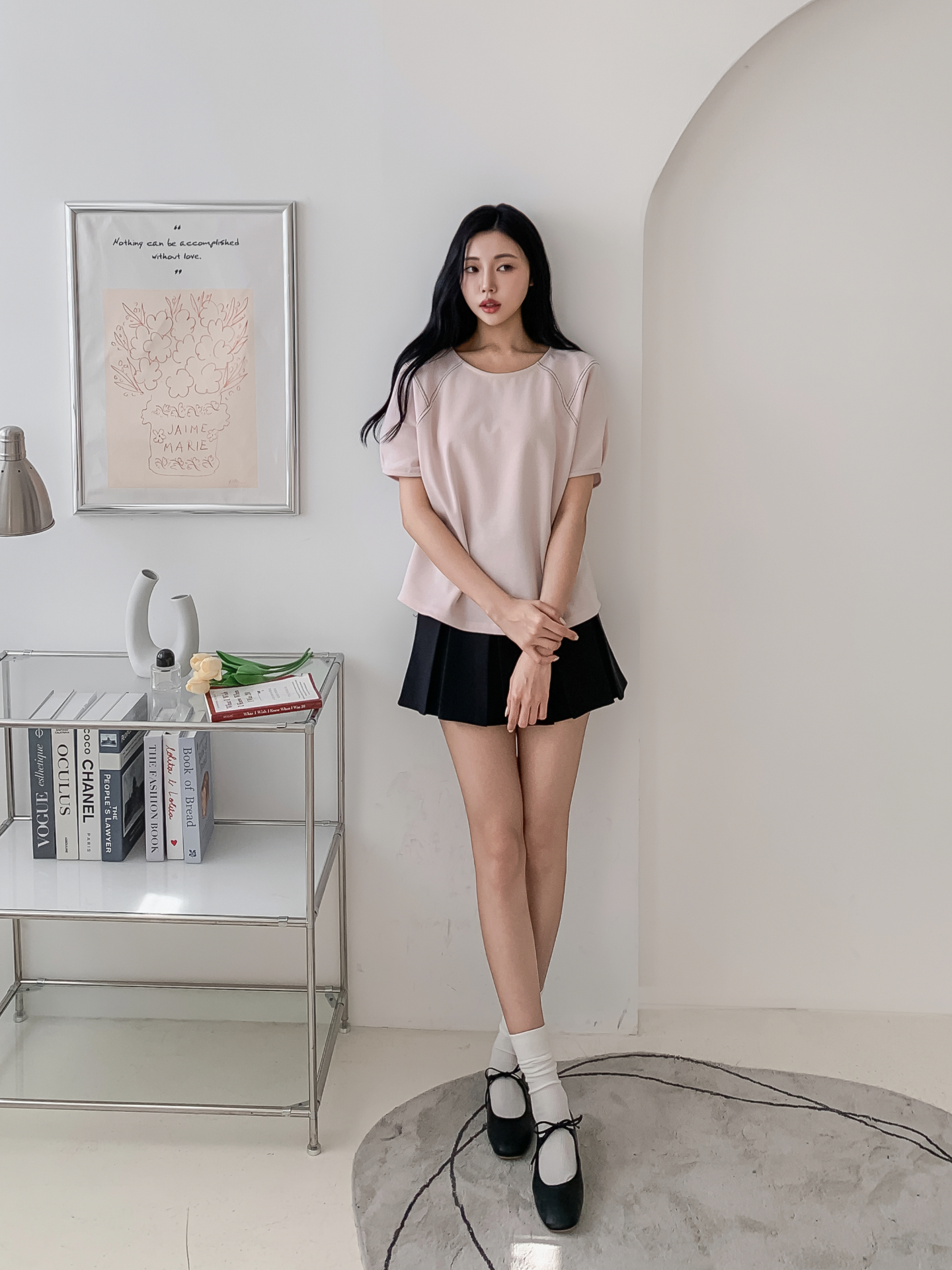 ラウンドネックラインベーシック半袖Tシャツ | 詳細画像24