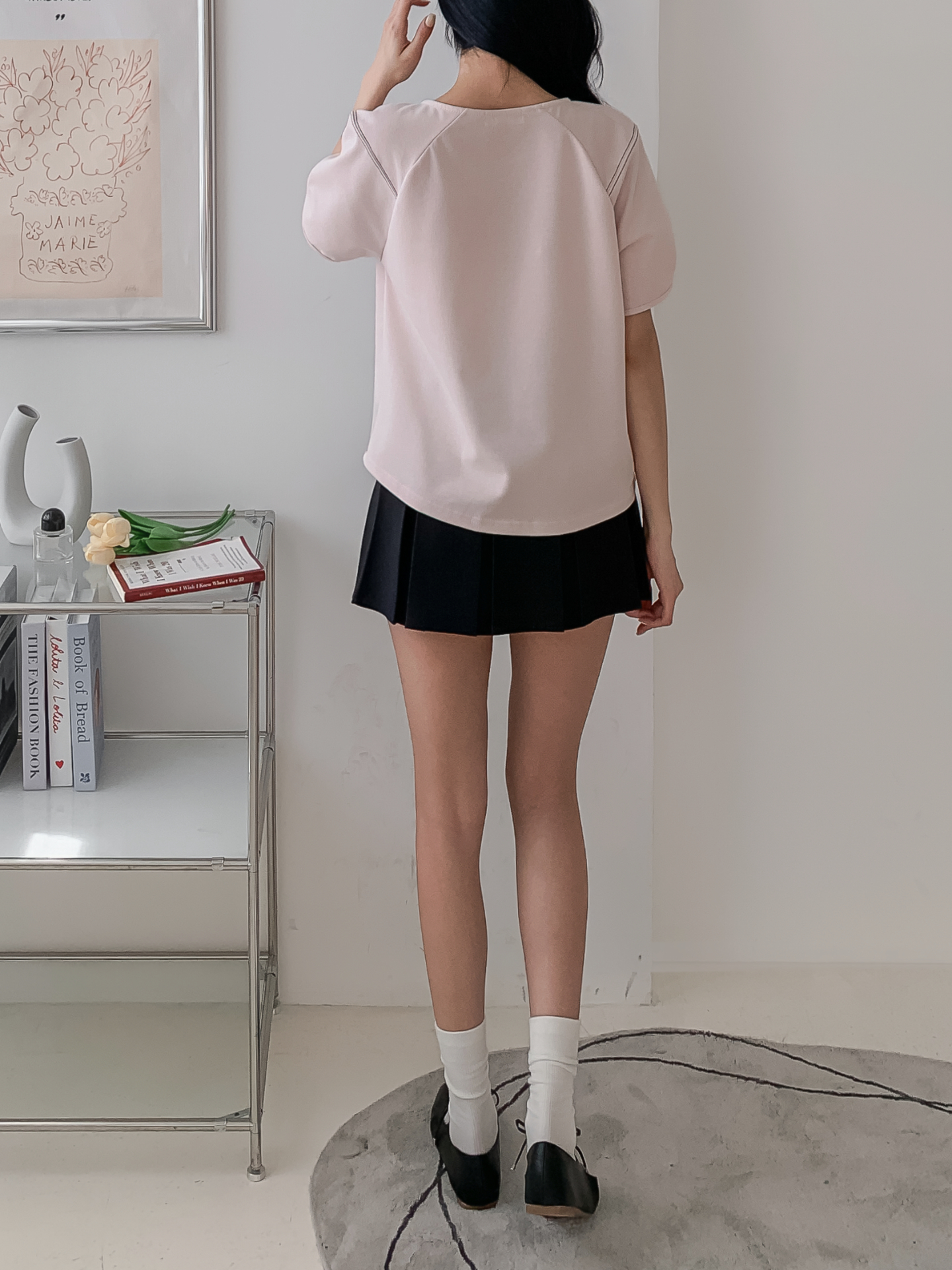 ラウンドネックラインベーシック半袖Tシャツ | 詳細画像25