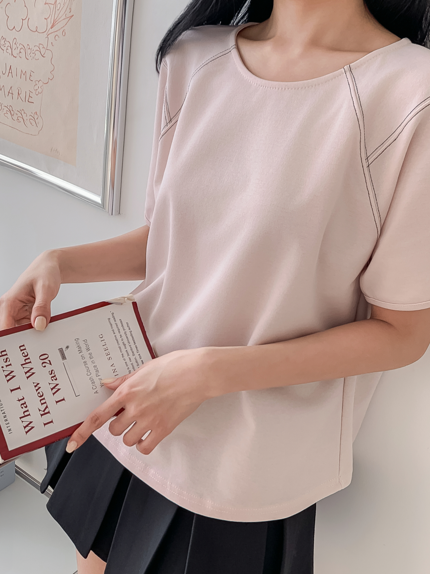 ラウンドネックラインベーシック半袖Tシャツ | 詳細画像27