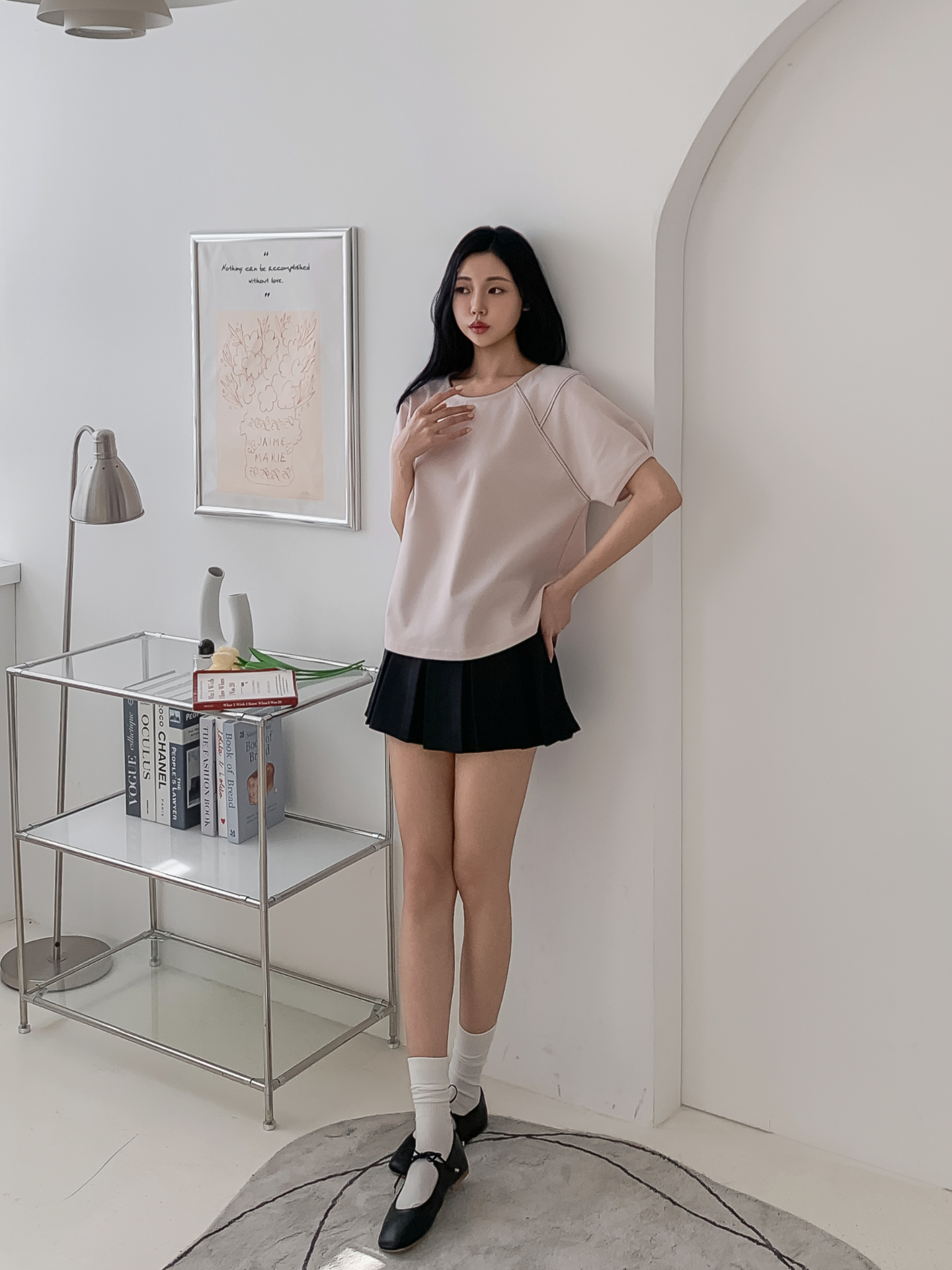 ラウンドネックラインベーシック半袖Tシャツ | 詳細画像28