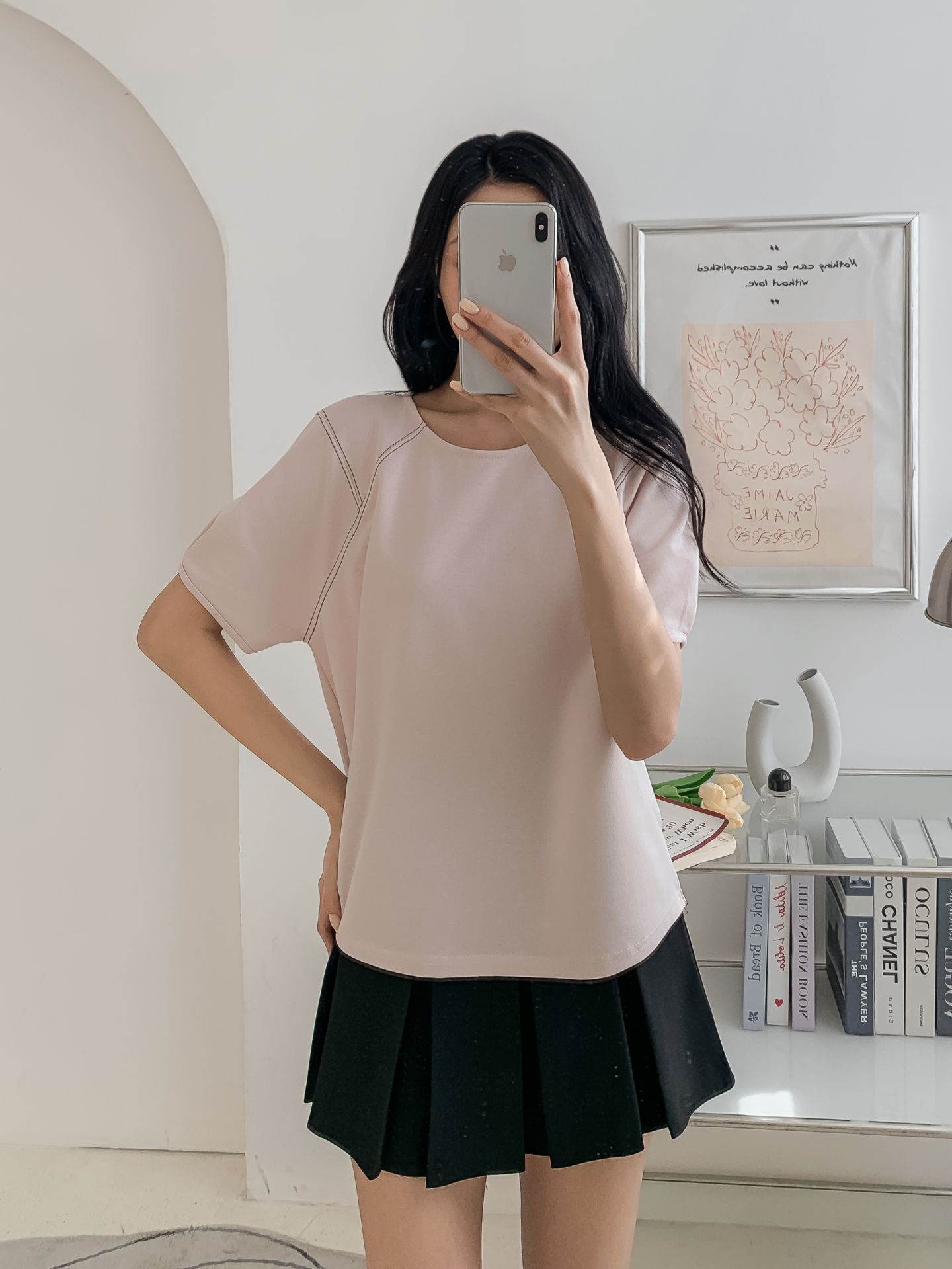 ラウンドネックラインベーシック半袖Tシャツ | 詳細画像36