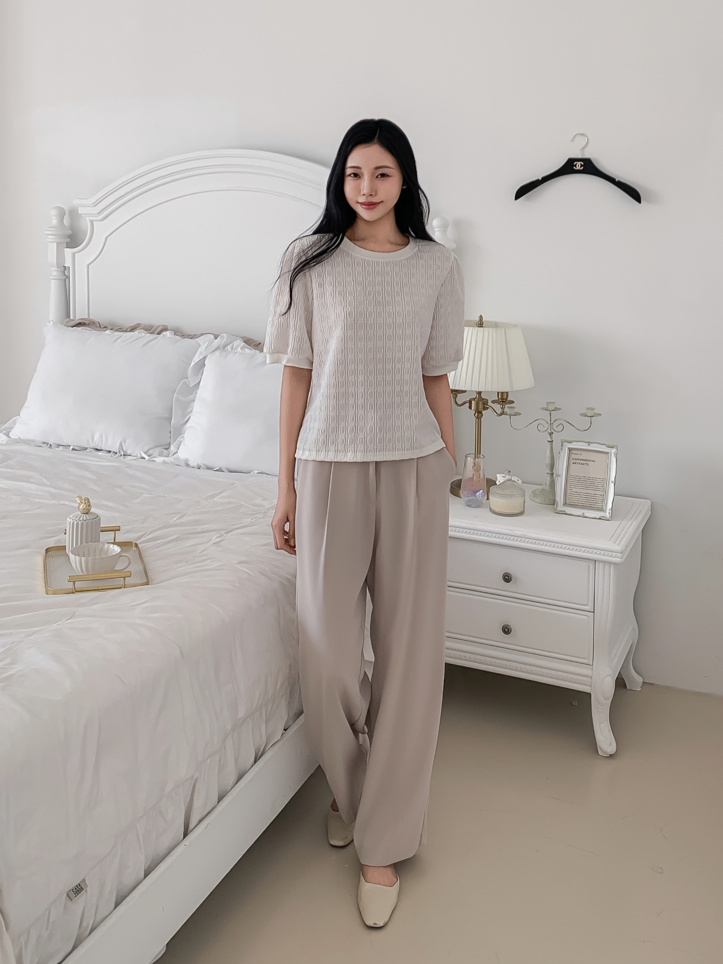 ラウンドネックベーシック半袖ブラウス | 詳細画像5